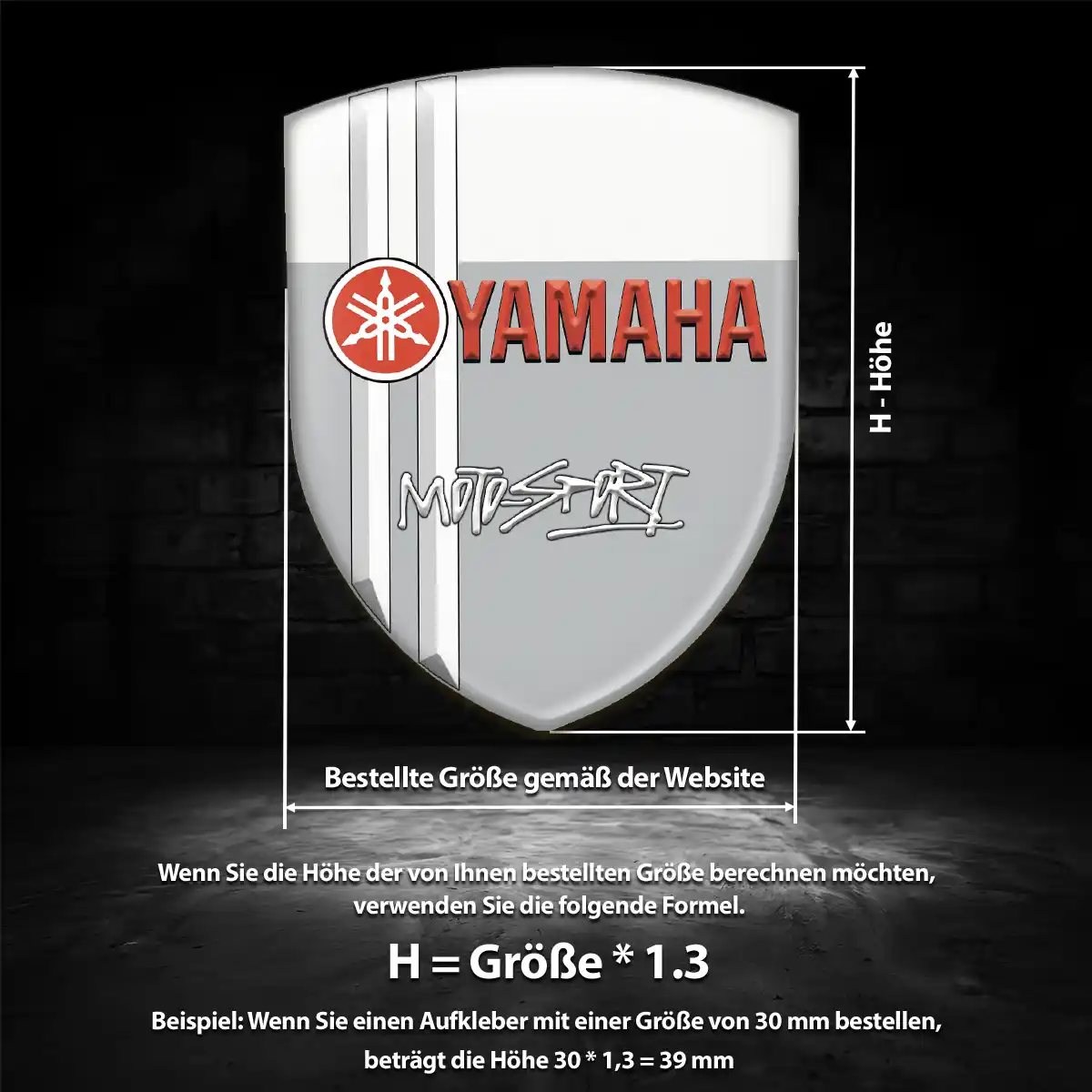 Yamaha Wappen Aufkleber Auto Höchste Qualität