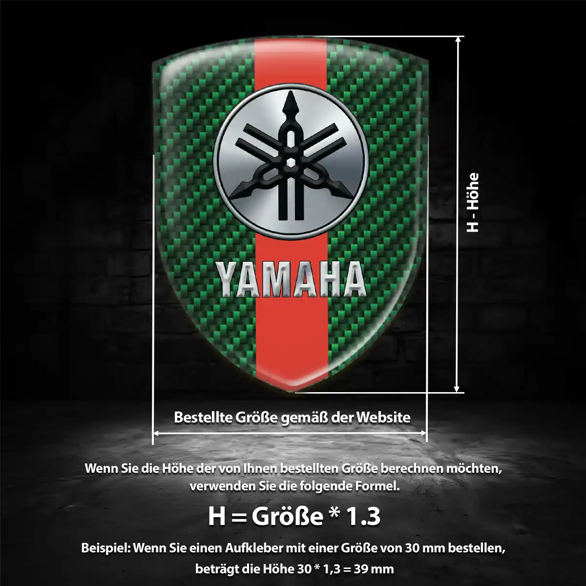 Yamaha Wappen Aufkleber Auto Hochwertiges Harz