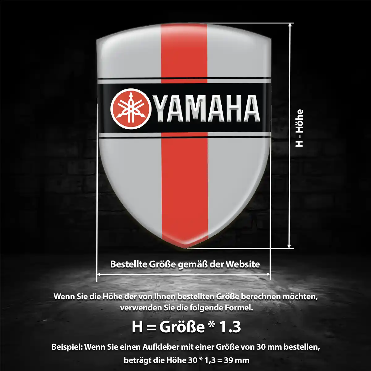 Yamaha Wappen Aufkleber Auto Limitierte Auflage