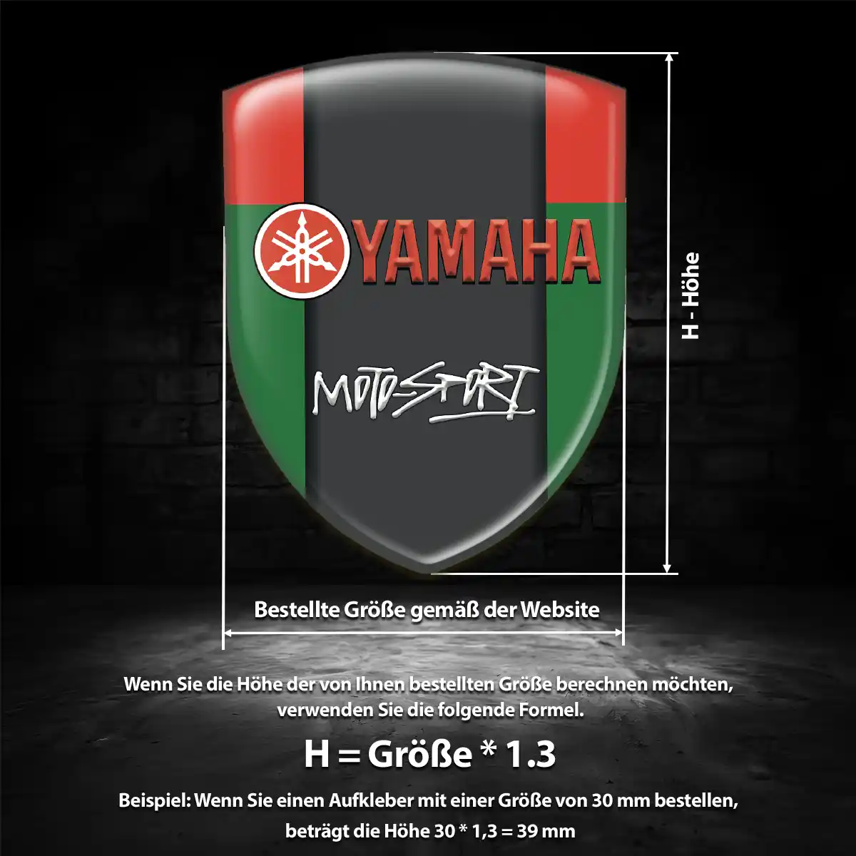 Yamaha Wappen Aufkleber Auto Premiumqualität
