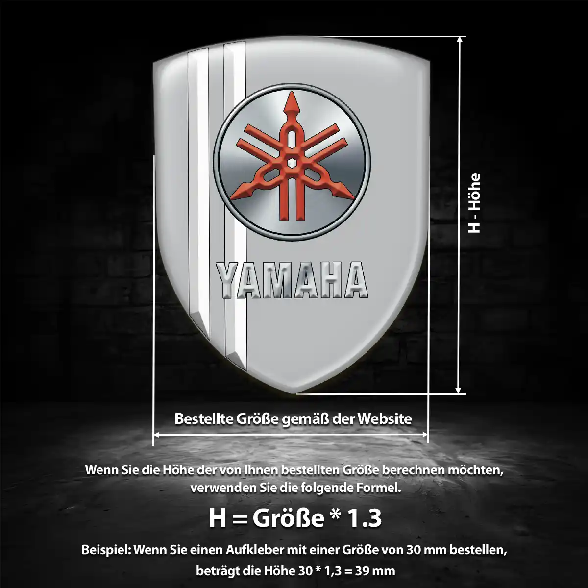 Yamaha Wappen Aufkleber Auto Spitzenqualität