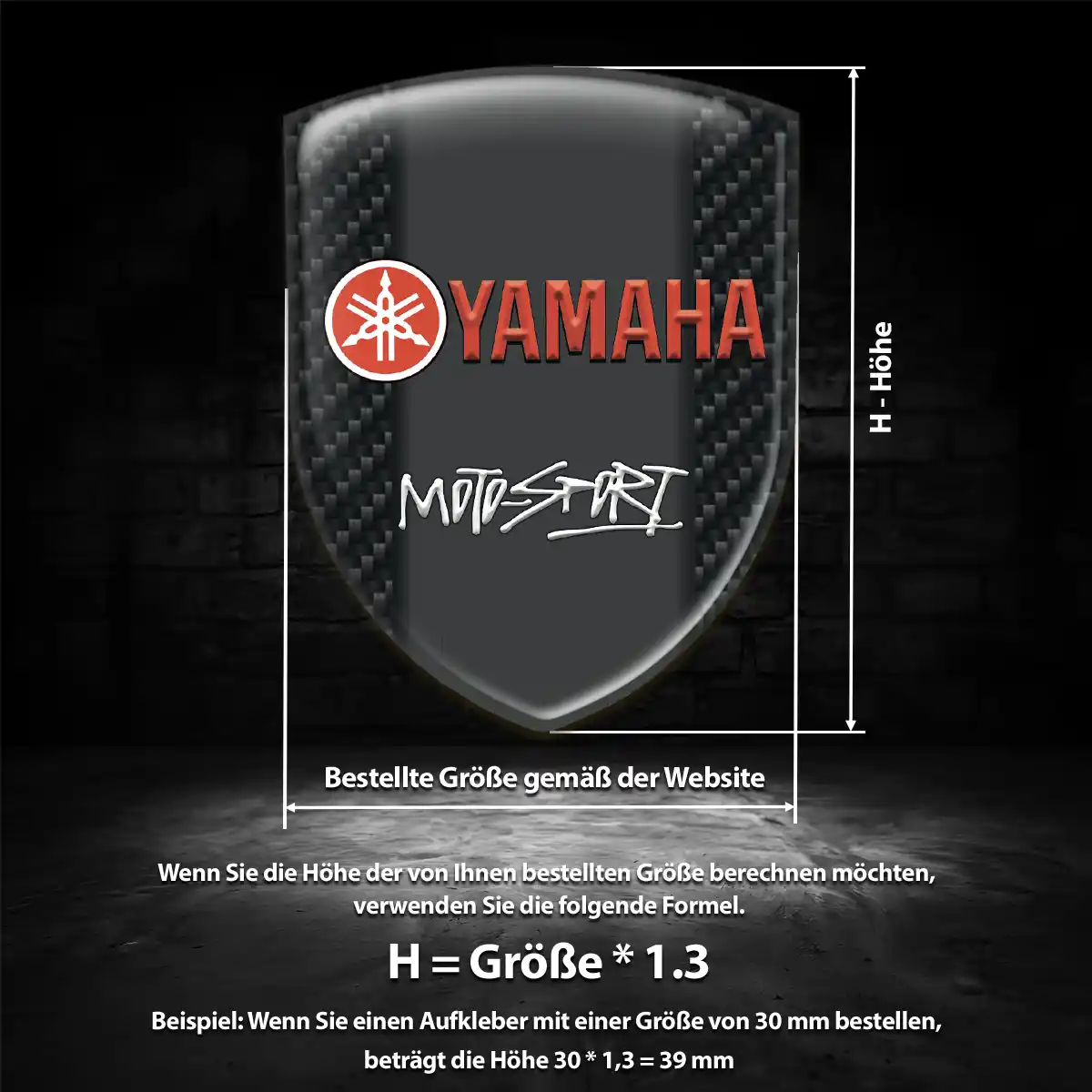 Yamaha Wappen Aufkleber Auto Stilvolles Design
