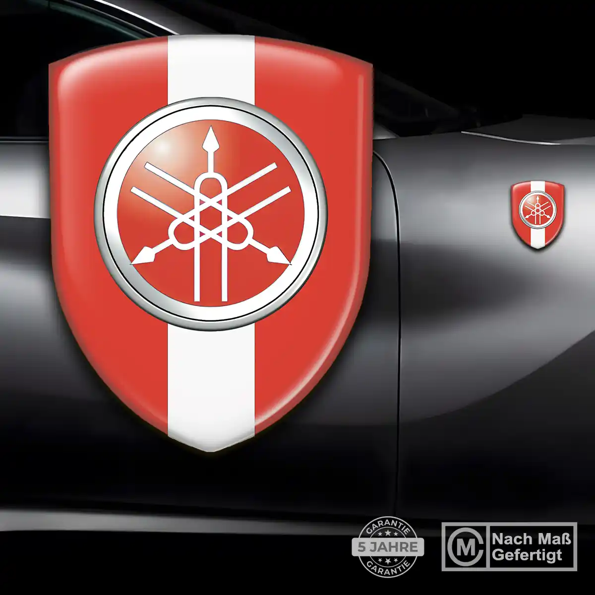 Yamaha Wappen Aufkleber Überzeugende Qualität