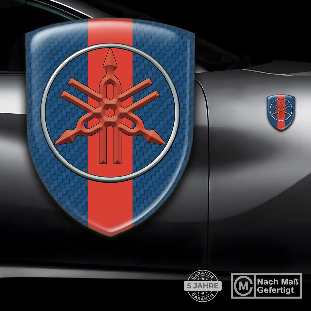 Yamaha Wappen Aufkleber Emblem Anspruchsvolles Design