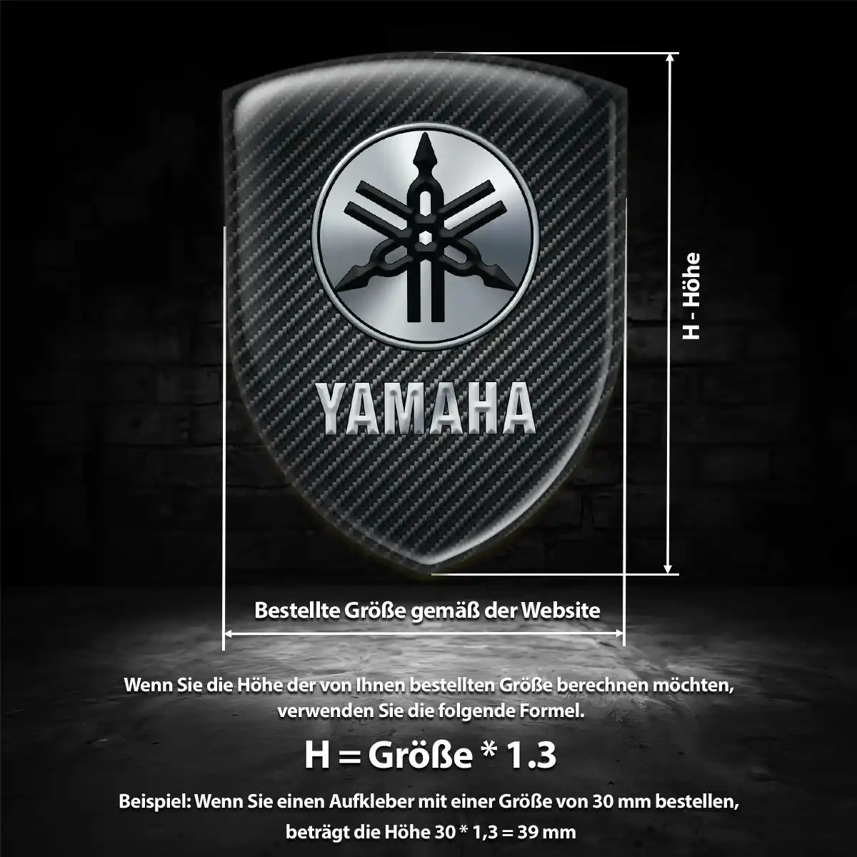 Yamaha Wappen Aufkleber Emblem Auto Erstklassige Qualität