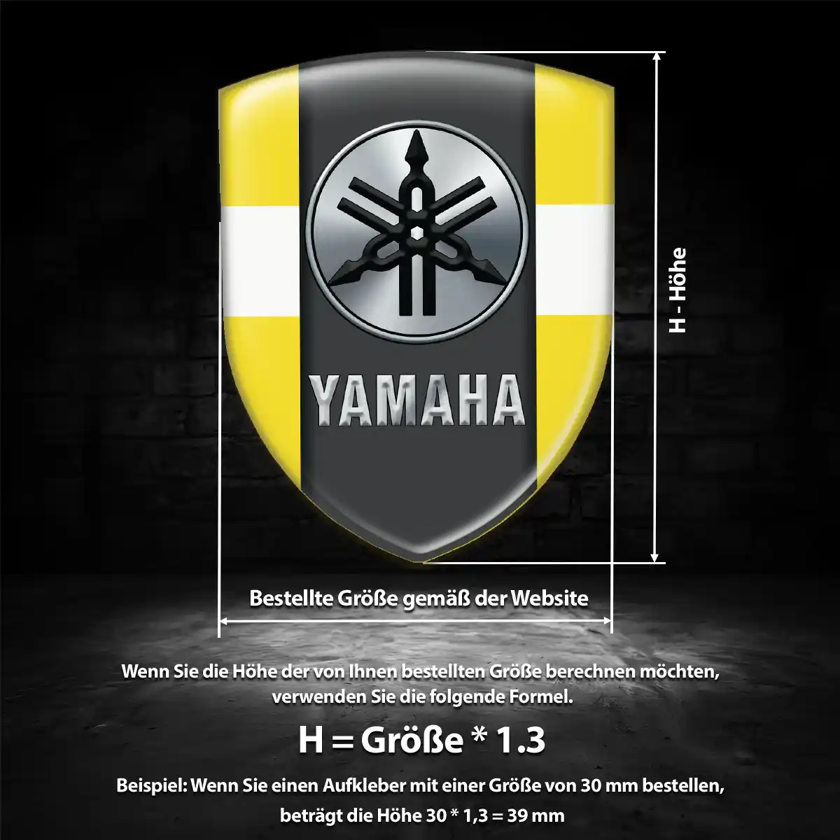 Yamaha Wappen Aufkleber Emblem Auto Exklusiv-Edition