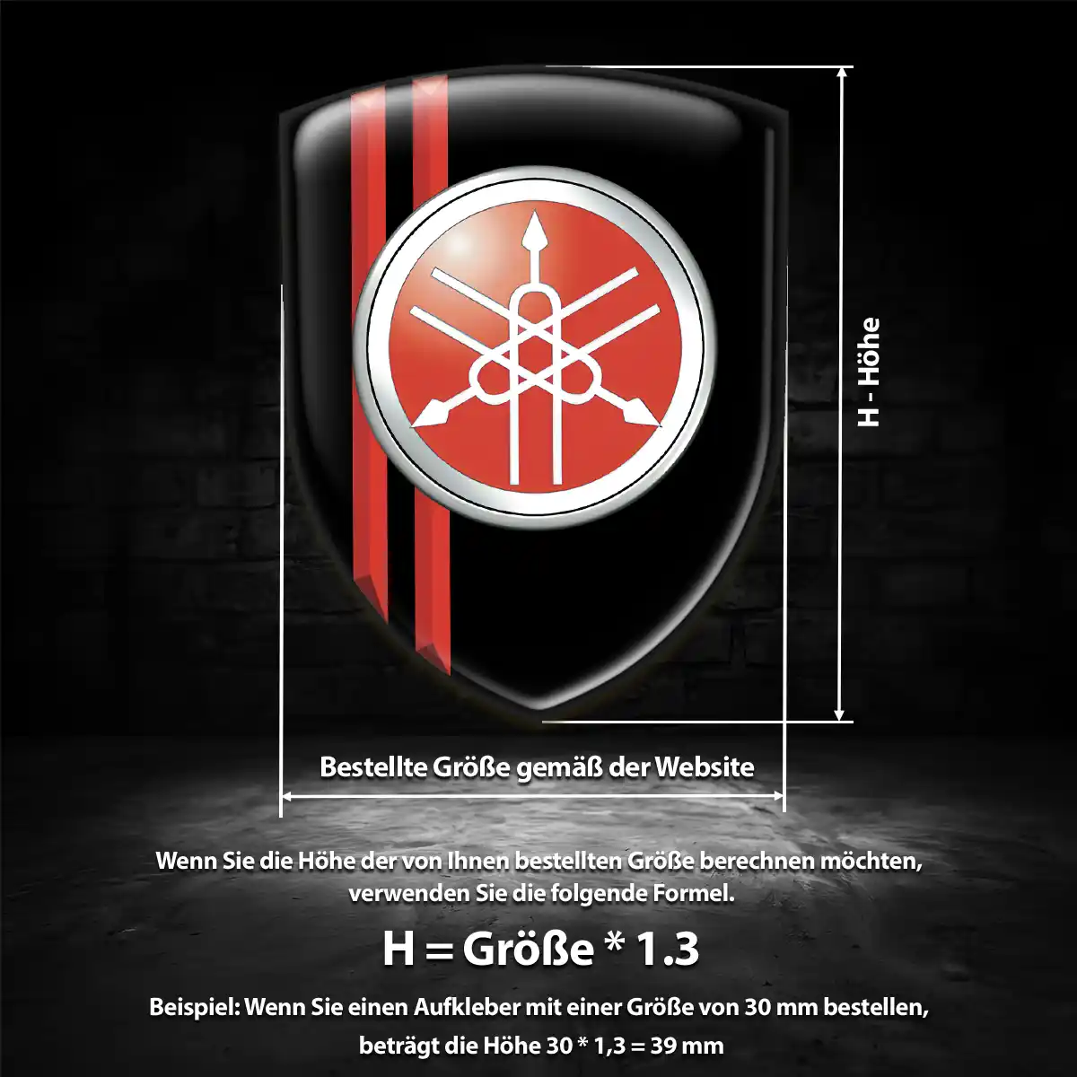 Yamaha Wappen Aufkleber Emblem Auto Exterieurdesign