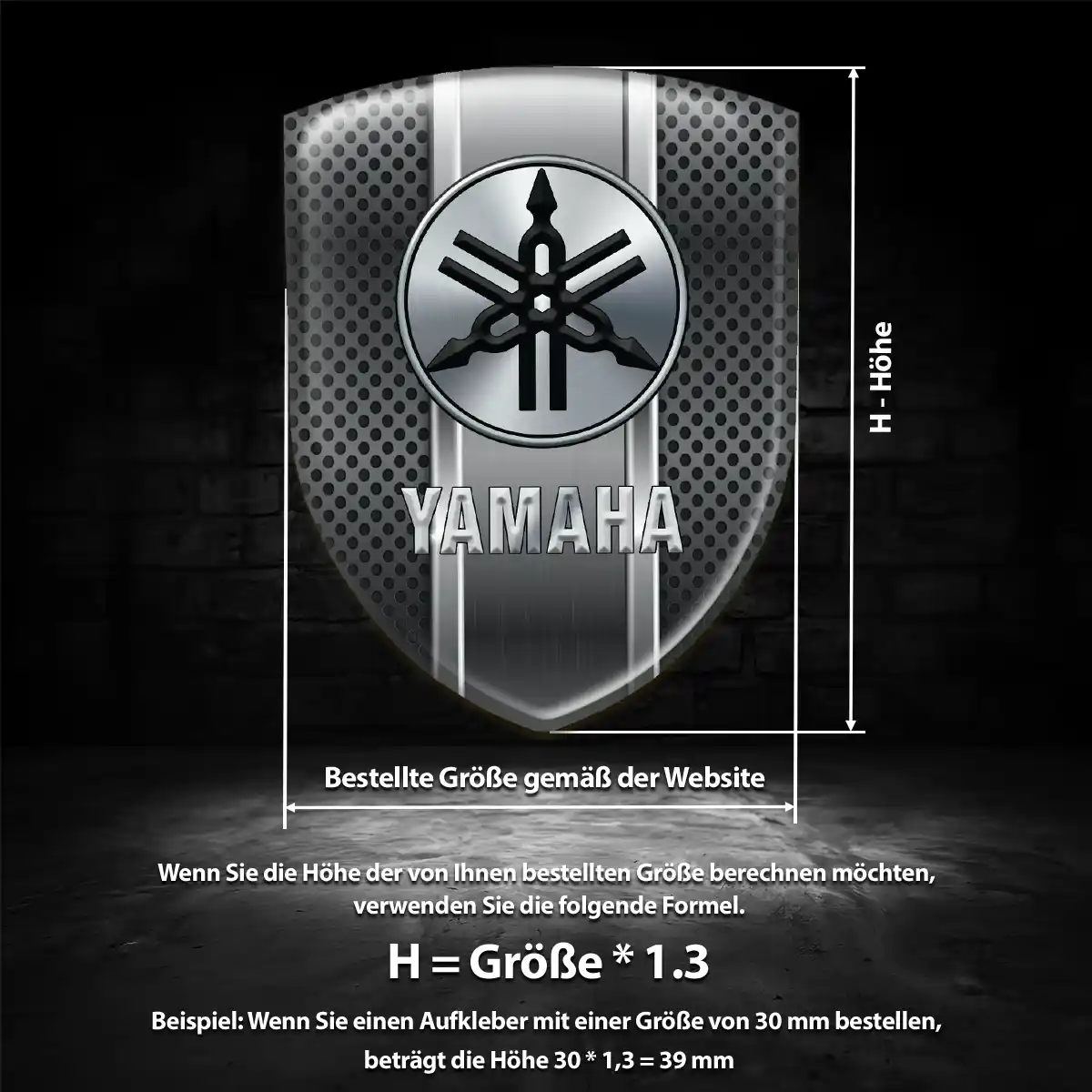 Yamaha Wappen Aufkleber Emblem Auto Höchste Qualität