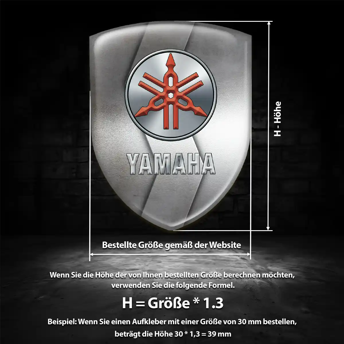 Yamaha Wappen Aufkleber Emblem Auto Limitierte Auflage