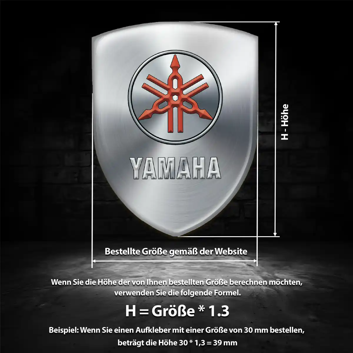 Yamaha Wappen Aufkleber Emblem Auto Modernes Design