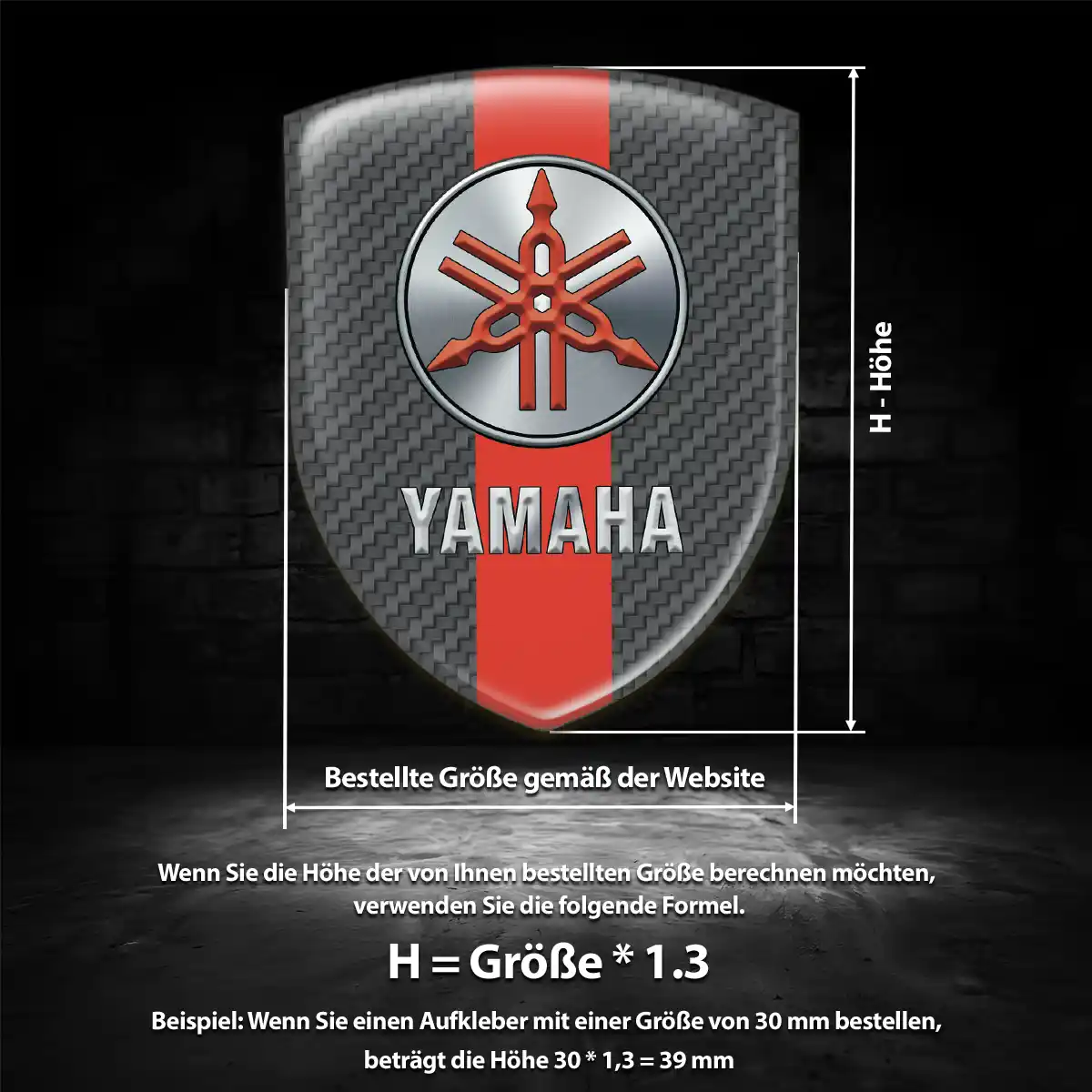 Yamaha Wappen Aufkleber Emblem Auto Stilvolles Design
