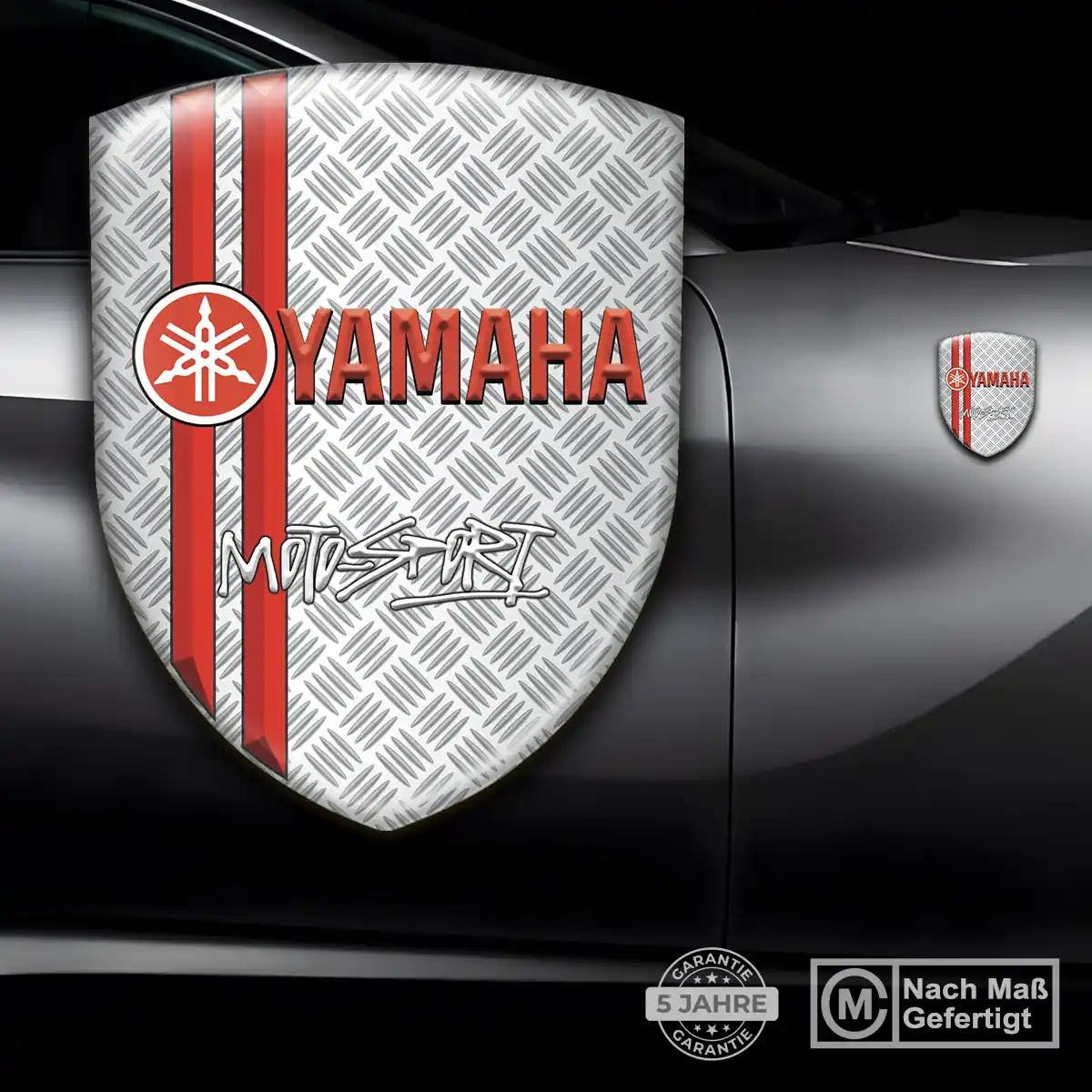 Yamaha Wappen Aufkleber Emblem Überzeugende Qualität