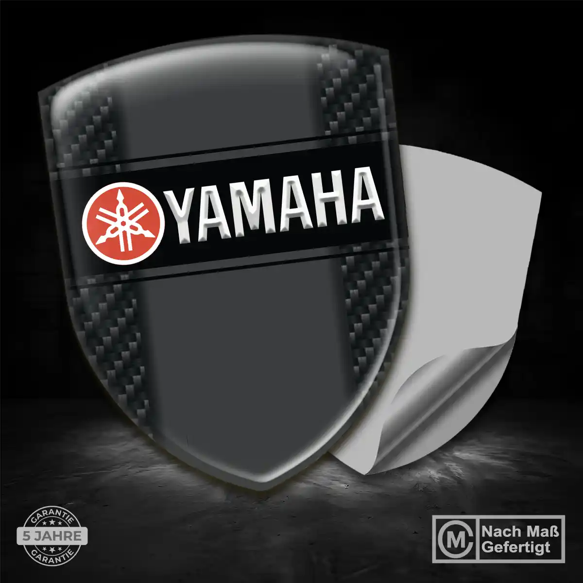 Yamaha Wappen Aufkleber Emblem Edles Design