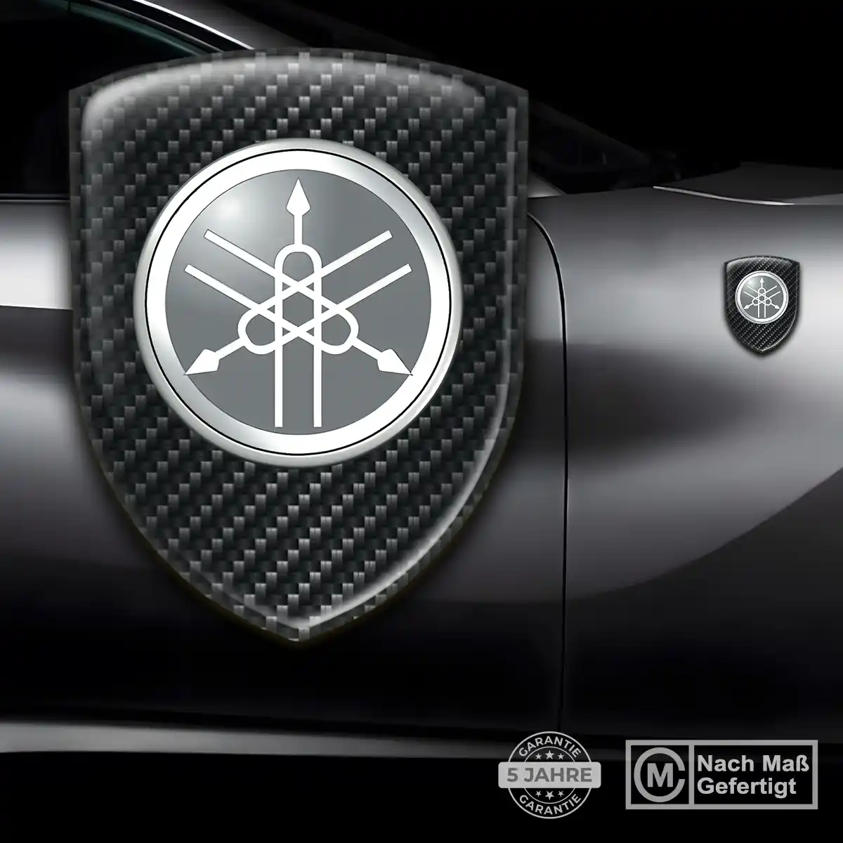 Yamaha Wappen Aufkleber Emblem Elegantes Design