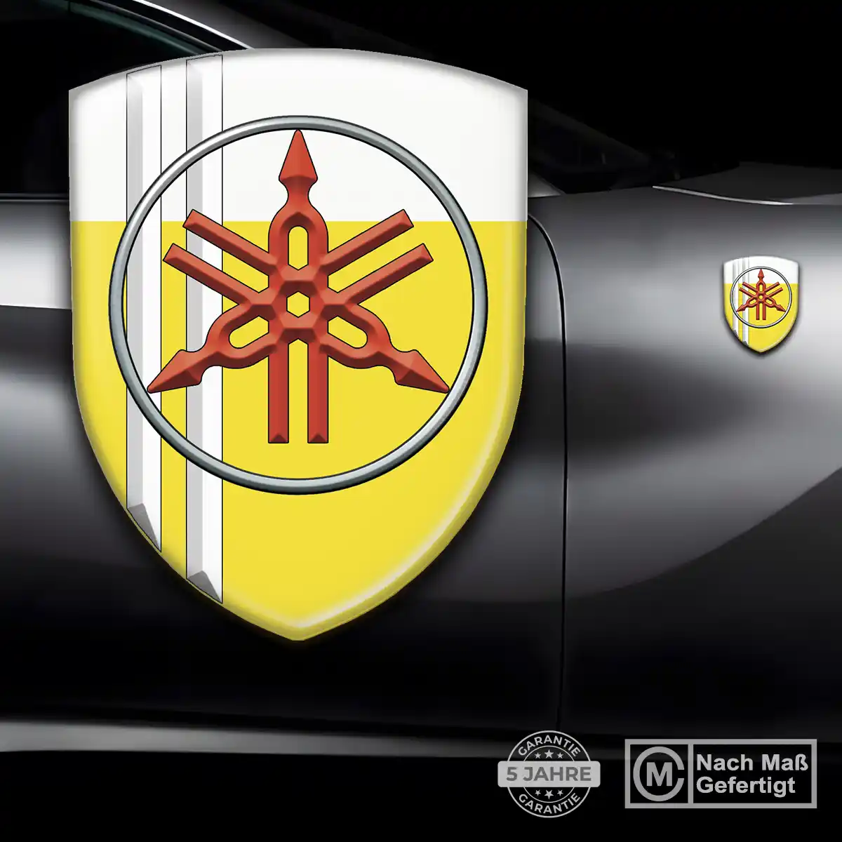Yamaha Wappen Aufkleber Emblem Erstklassige Qualität