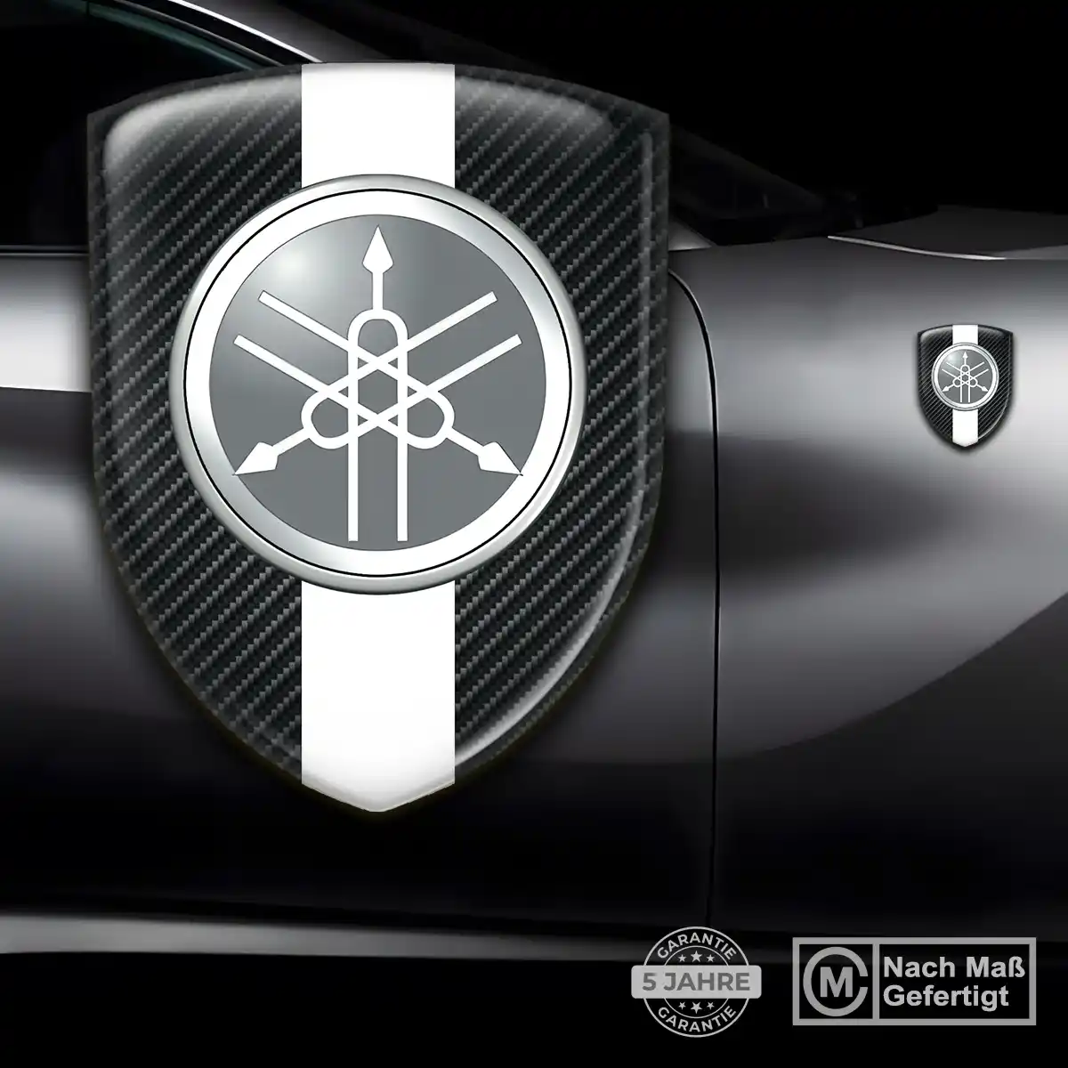 Yamaha Wappen Aufkleber Emblem Exterieurdesign