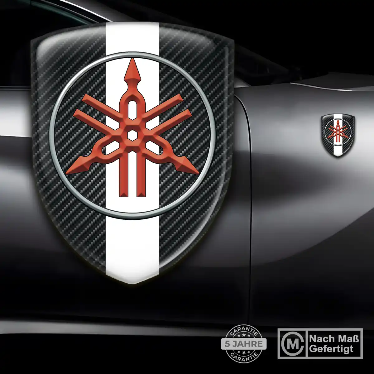 Yamaha Wappen Aufkleber Emblem Hochwertiges Harz