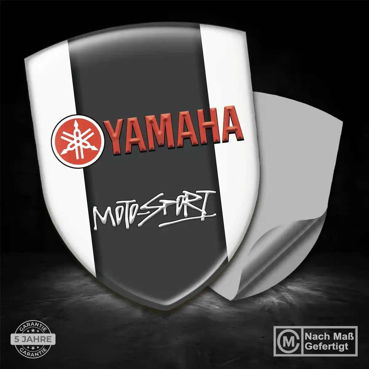 Yamaha Wappen Aufkleber Emblem Modernes Design