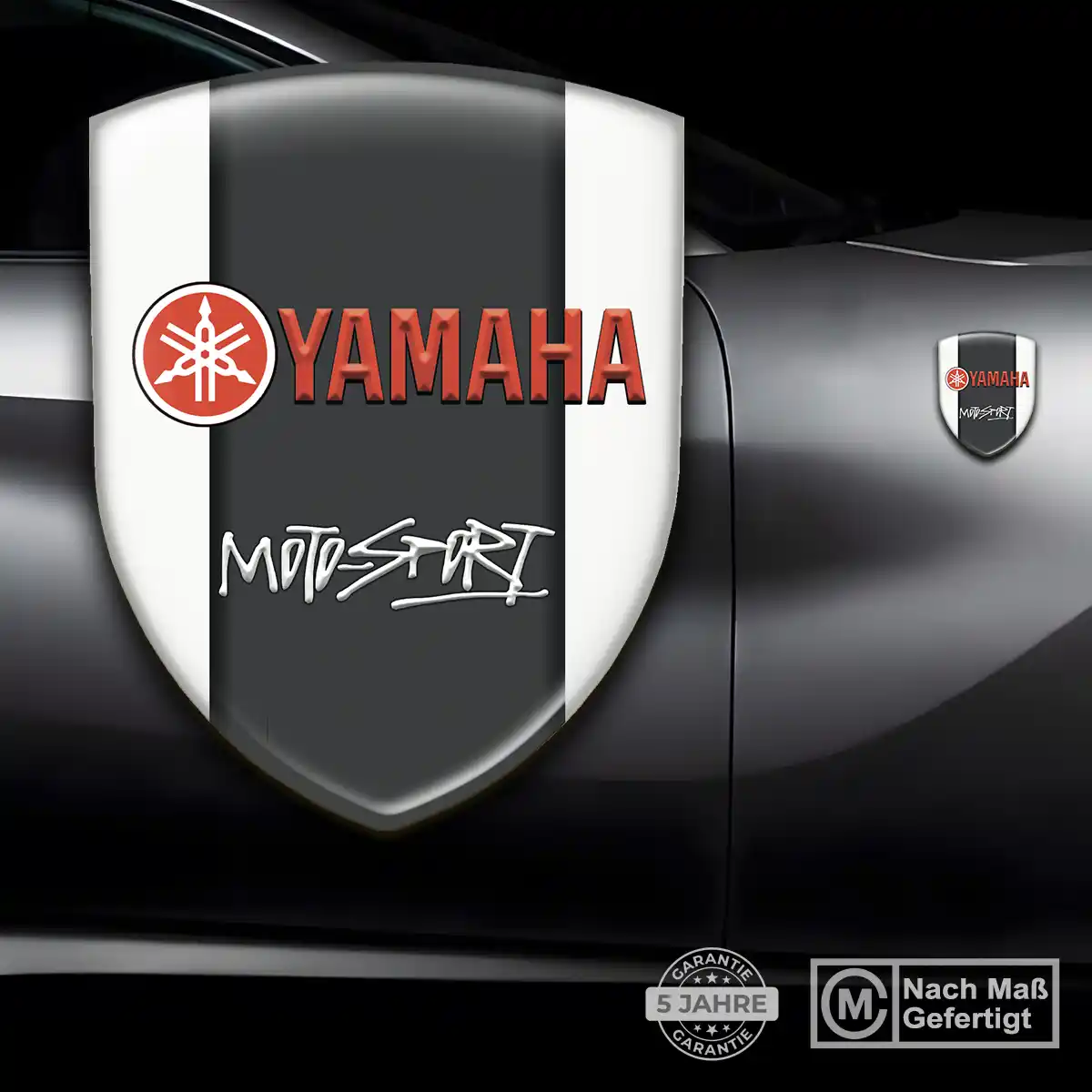 Yamaha Wappen Aufkleber Emblem Modernes Design