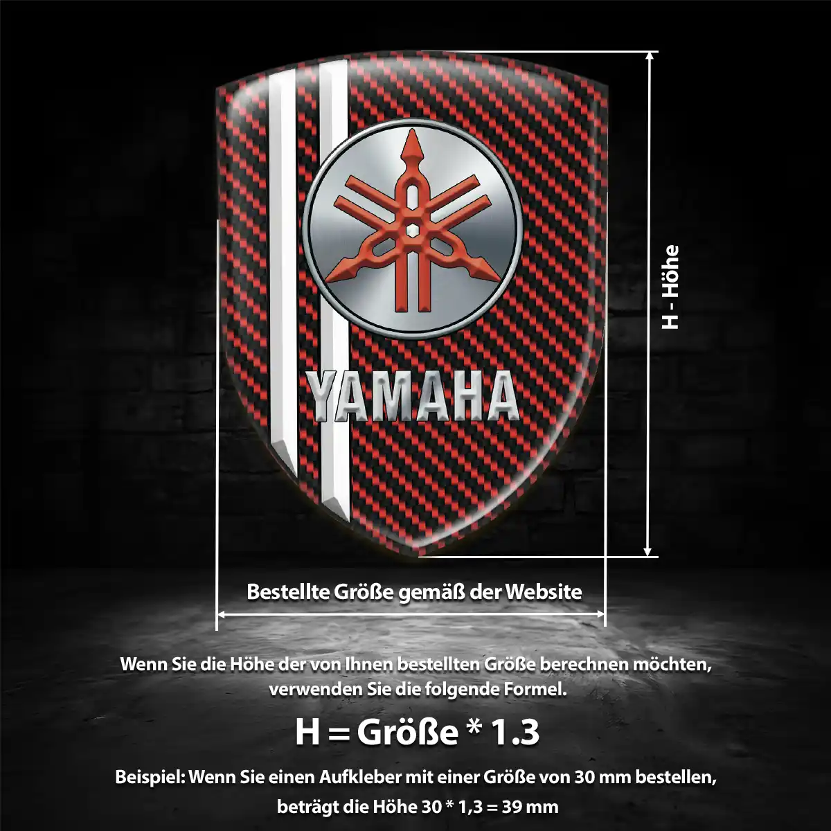 Yamaha Wappen Aufkleber Emblem Spitzenqualität