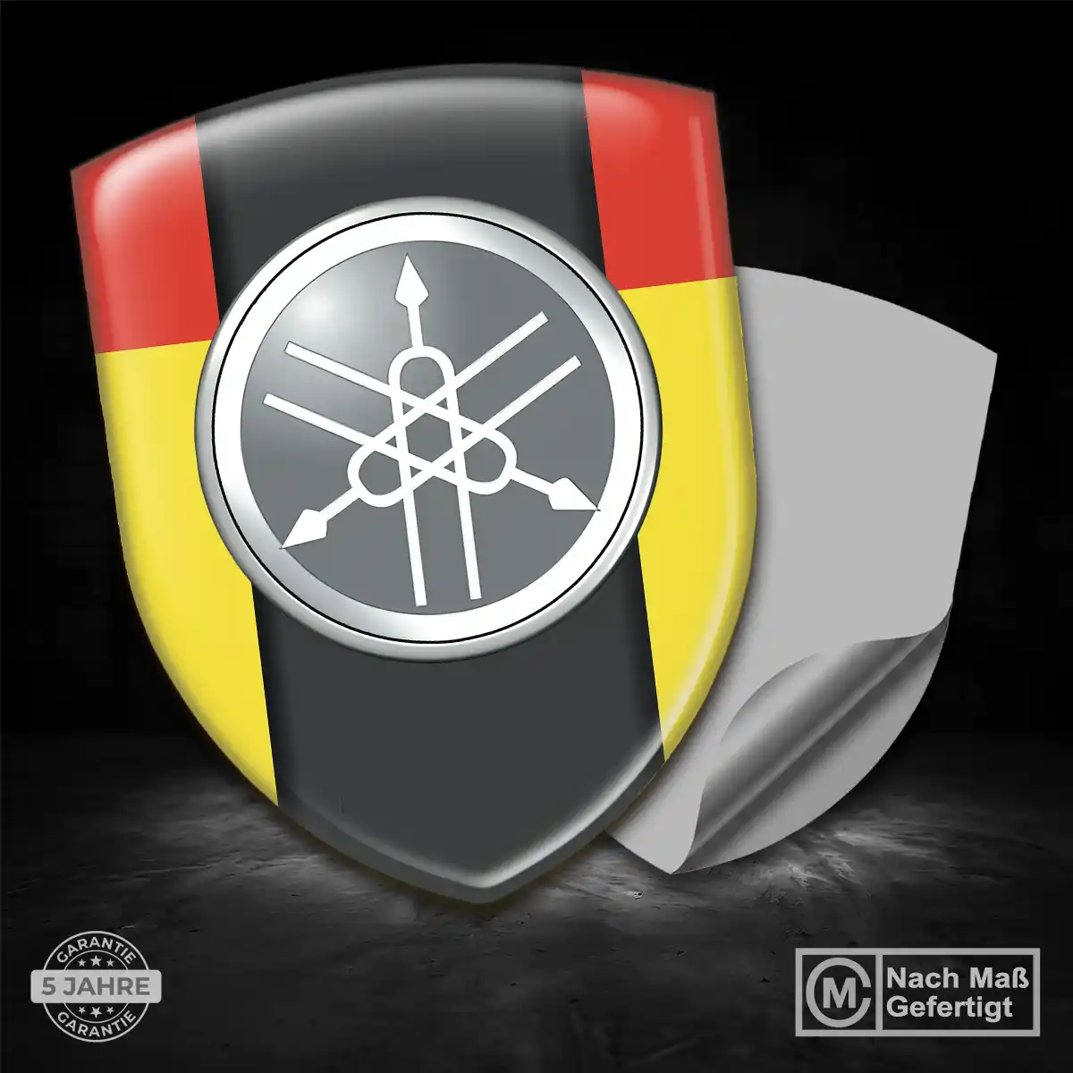 Yamaha Wappen Aufkleber Markenedition
