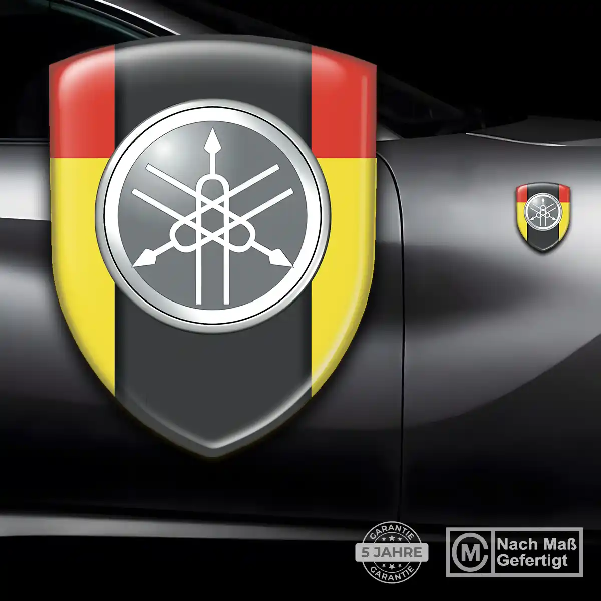 Yamaha Wappen Aufkleber Markenedition