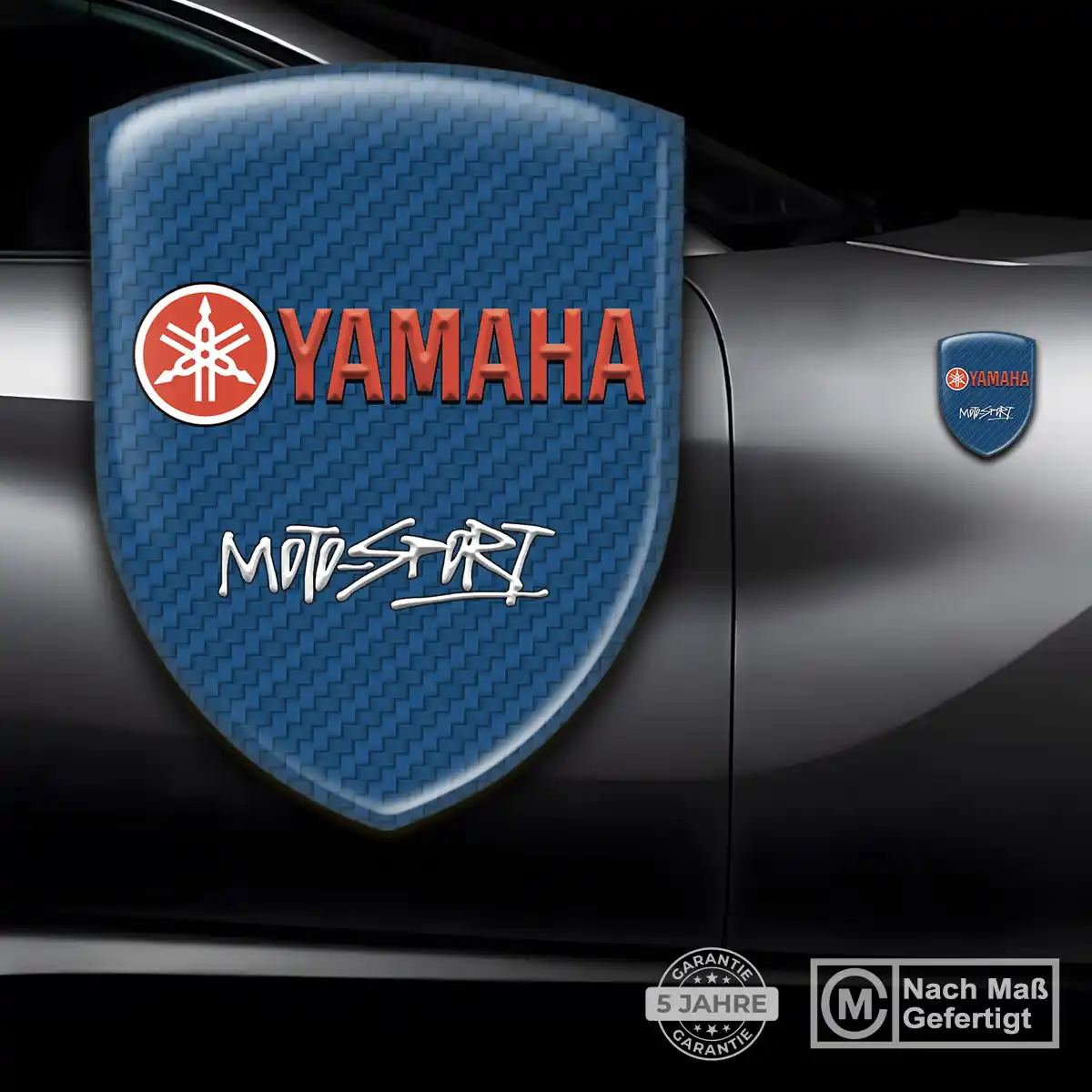 Yamaha Wappen Aufkleber Modernes Design