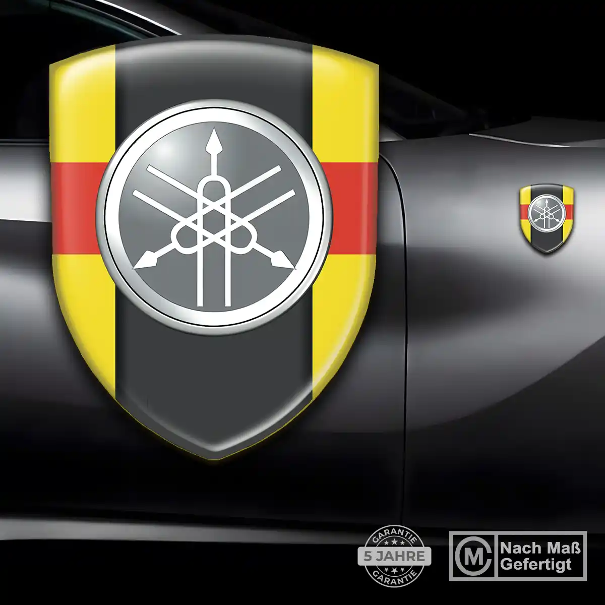 Yamaha Wappen Aufkleber Premiumqualität
