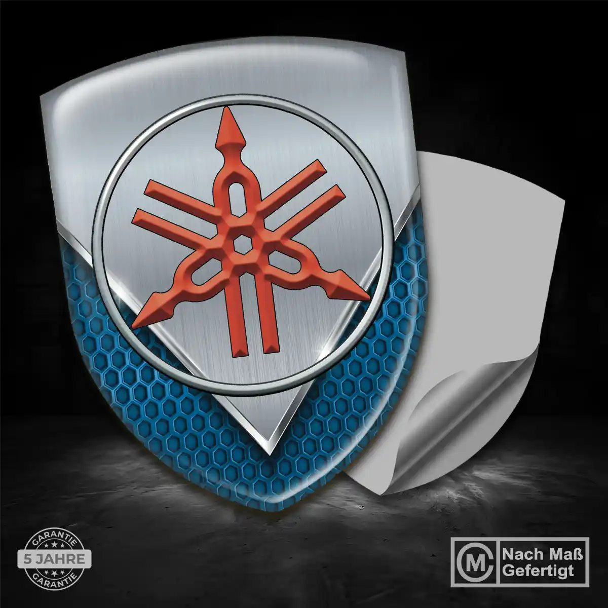Yamaha Wappen Aufkleber Tuningfahrzeug