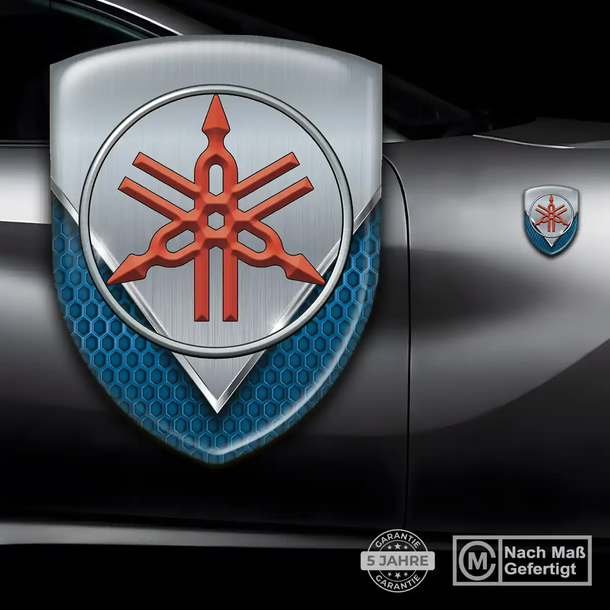Yamaha Wappen Aufkleber Tuningfahrzeug