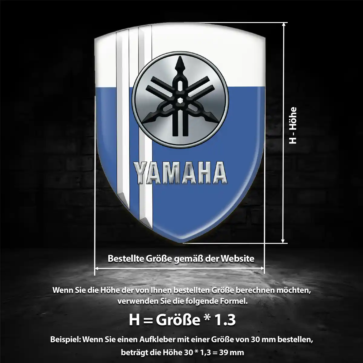 Yamaha Wappen Emblem Anspruchsvolles Design