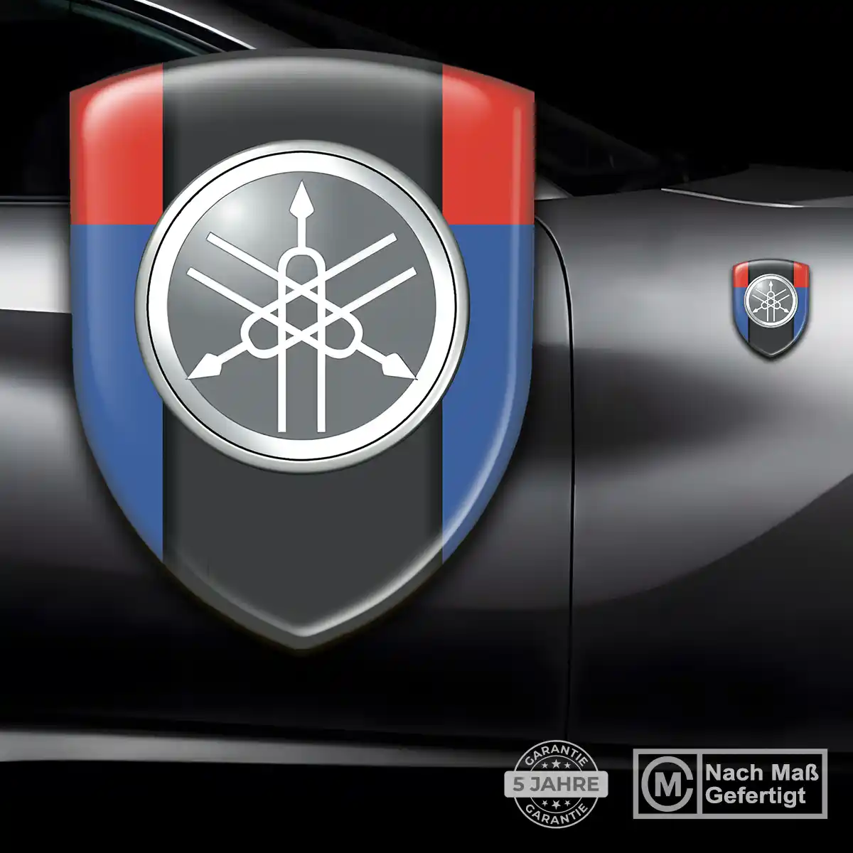 Yamaha Wappen Emblem Aufkleber Anspruchsvolles Design