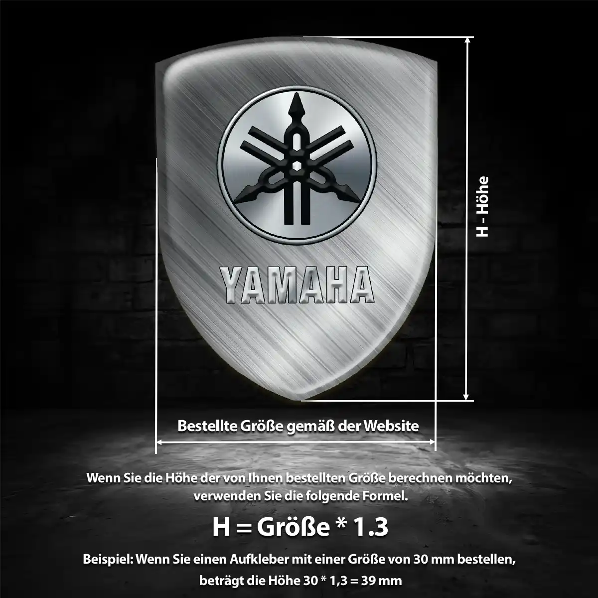 Yamaha Wappen Emblem Aufkleber Auto Exterieurdesign