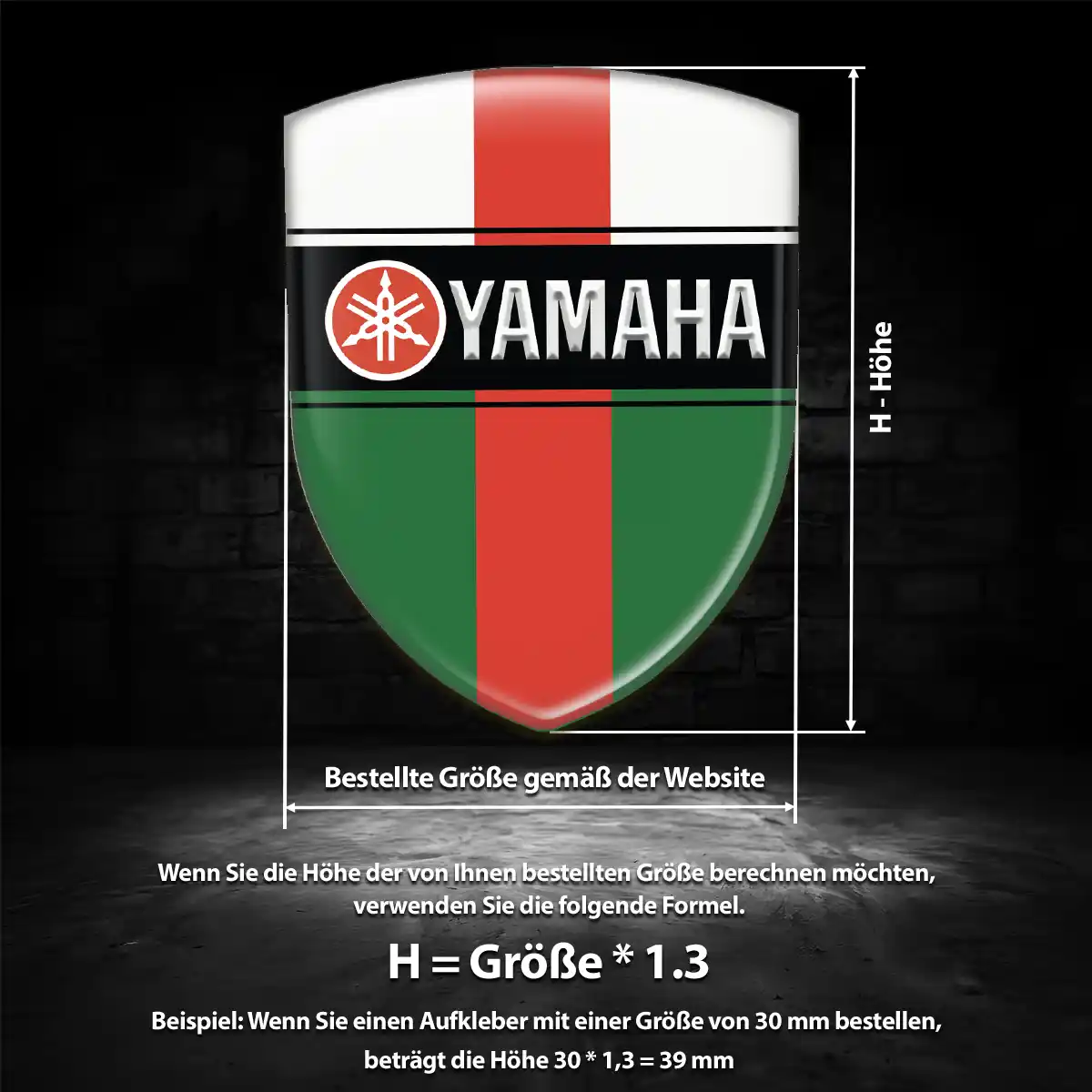 Yamaha Wappen Emblem Aufkleber Auto Höchste Qualität