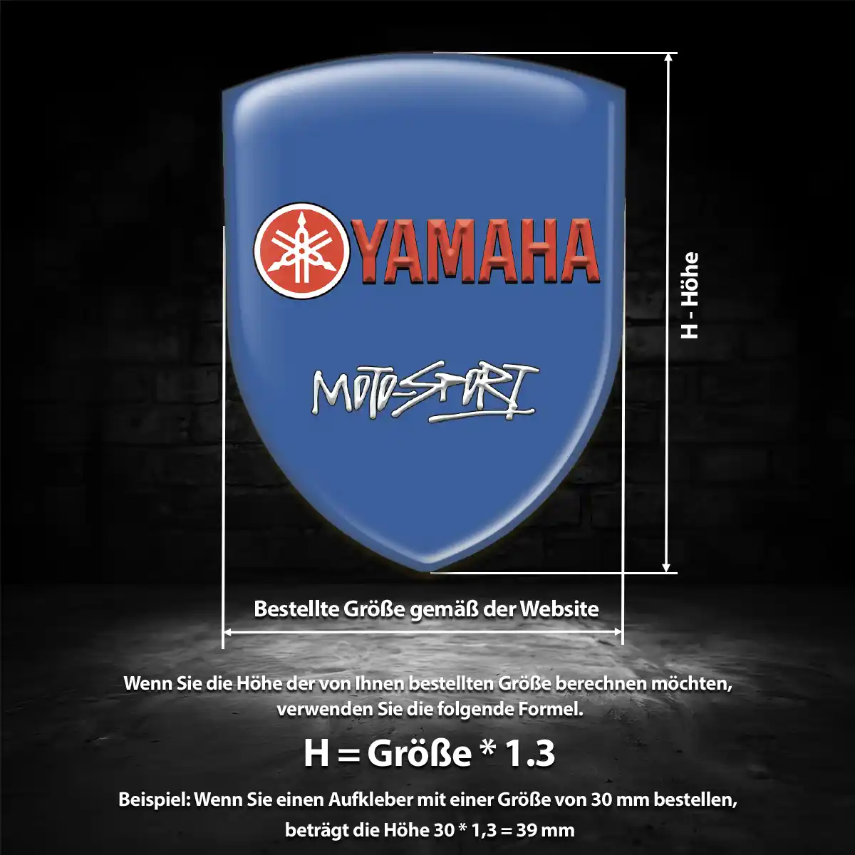 Yamaha Wappen Emblem Aufkleber Auto Interieurdesign