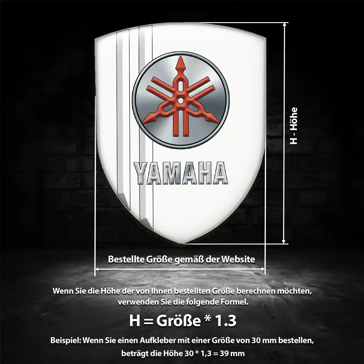 Yamaha Wappen Emblem Aufkleber Auto Limitierte Auflage