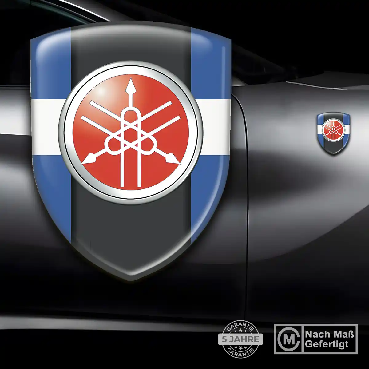 Yamaha Wappen Emblem Aufkleber Auto Premium-Edition