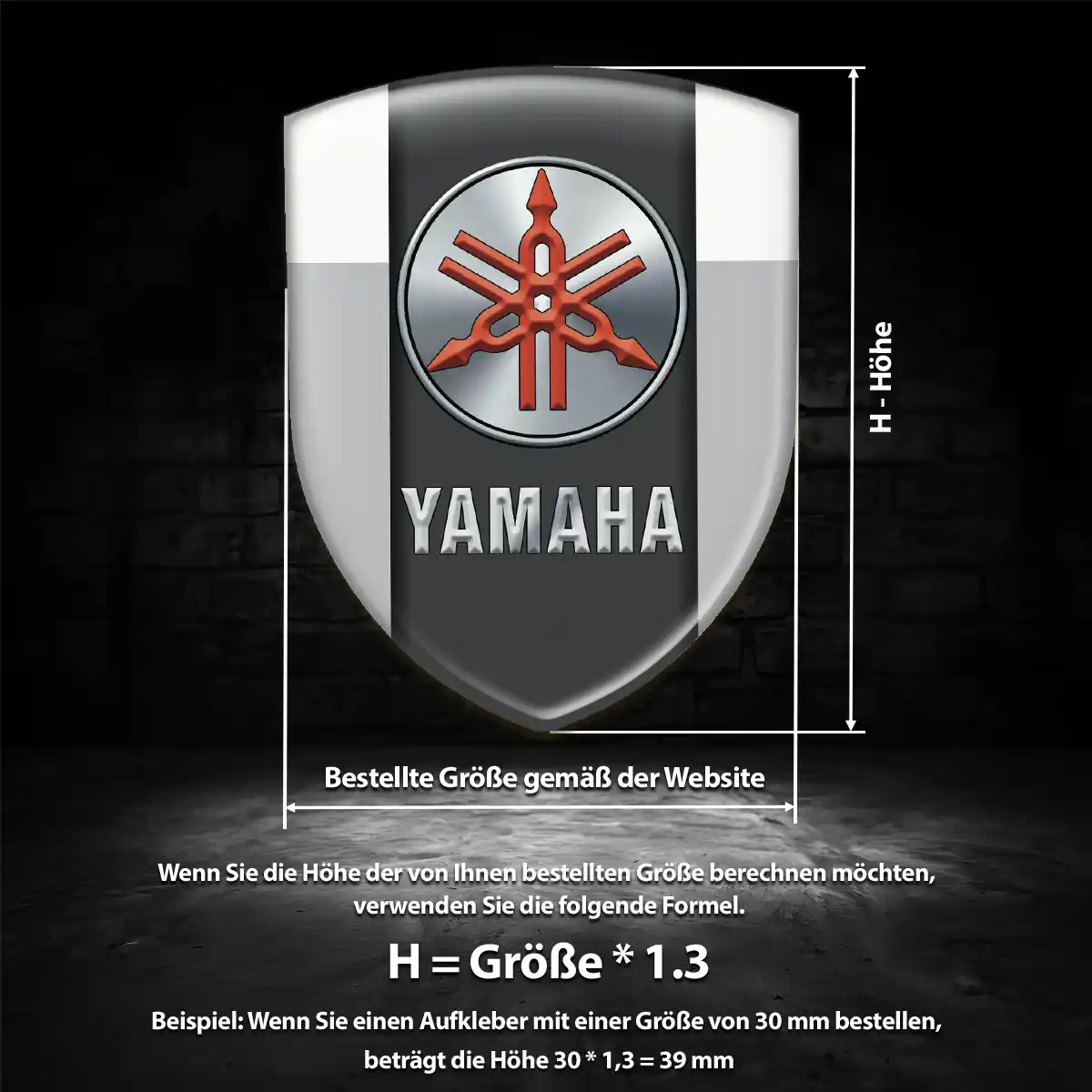 Yamaha Wappen Emblem Aufkleber Auto Spitzenqualität