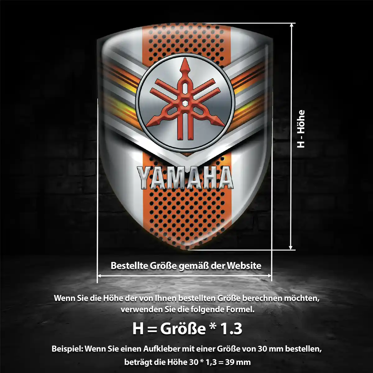 Yamaha Wappen Emblem Aufkleber Auto Stilvolles Design