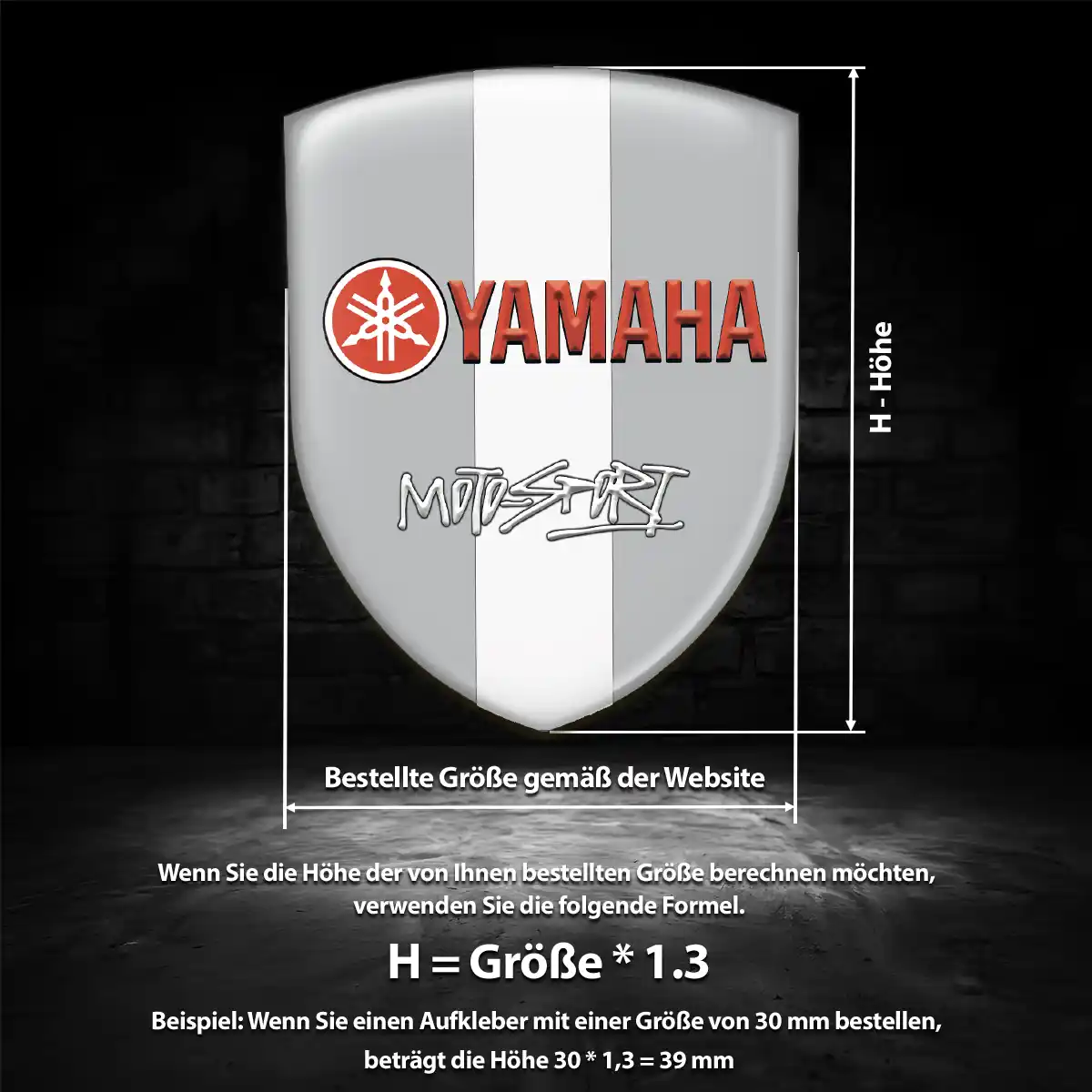 Yamaha Wappen Emblem Aufkleber Auto Tuningfahrzeug