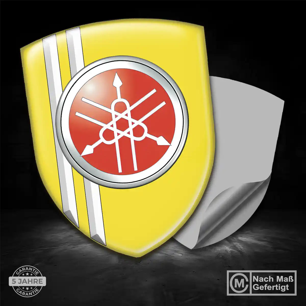 Yamaha Wappen Emblem Aufkleber Edles Design