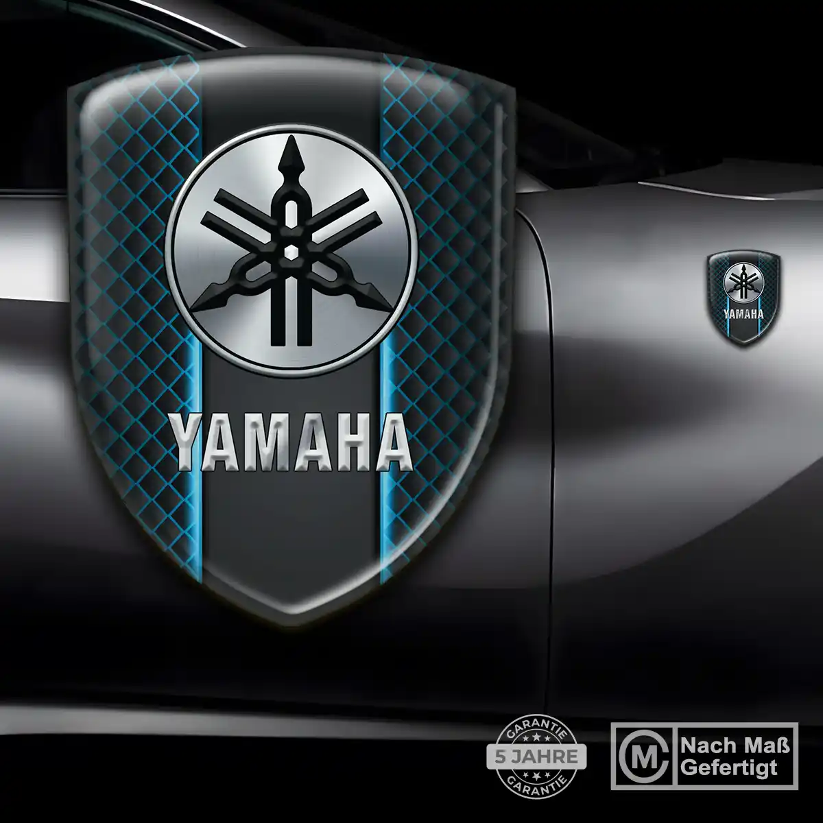 Yamaha Wappen Emblem Aufkleber Hohe Qualität