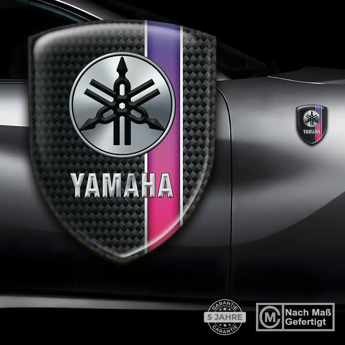 Yamaha Wappen Emblem Aufkleber Markenedition