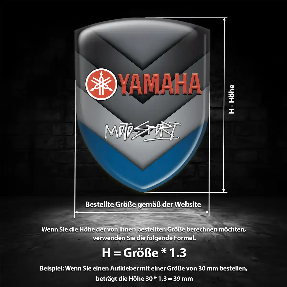 Yamaha Wappen Emblem Aufkleber Sonderedition