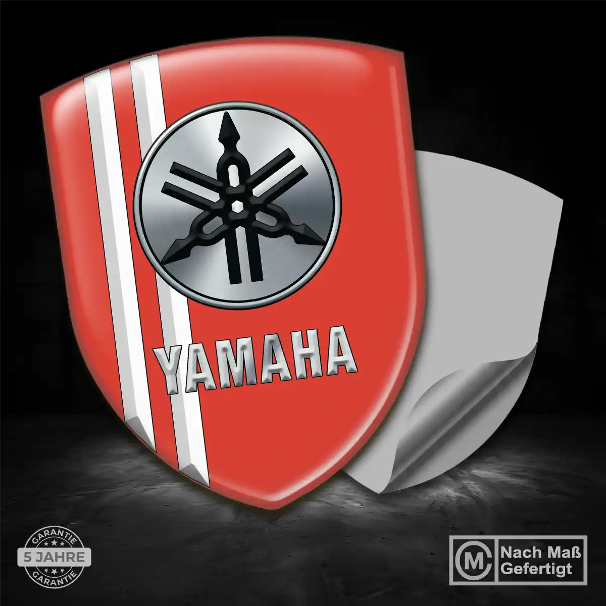 Yamaha Wappen Emblem Ausdrucksstarkes Design