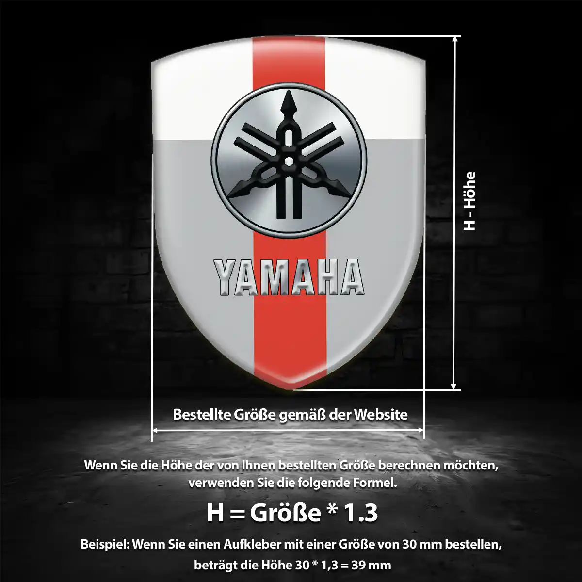 Yamaha Wappen Emblem Auto Überzeugende Qualität