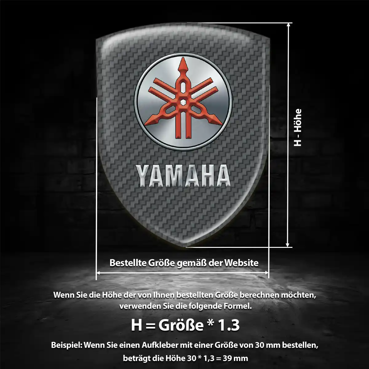 Yamaha Wappen Emblem Auto Elegantes Design