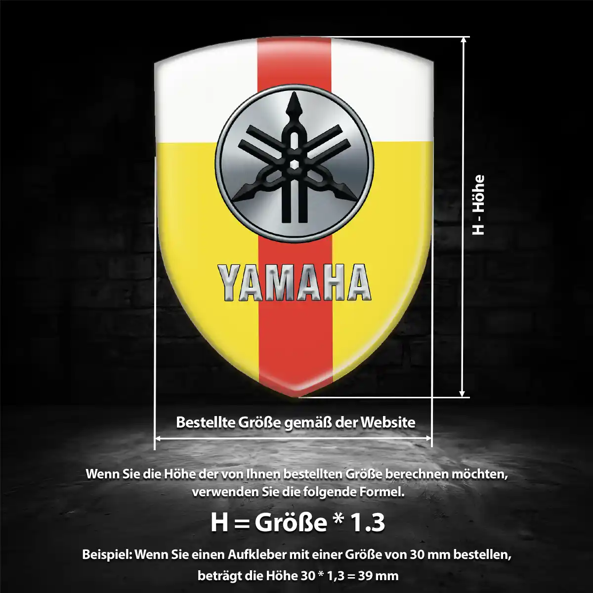 Yamaha Wappen Emblem Auto Exklusiv-Edition