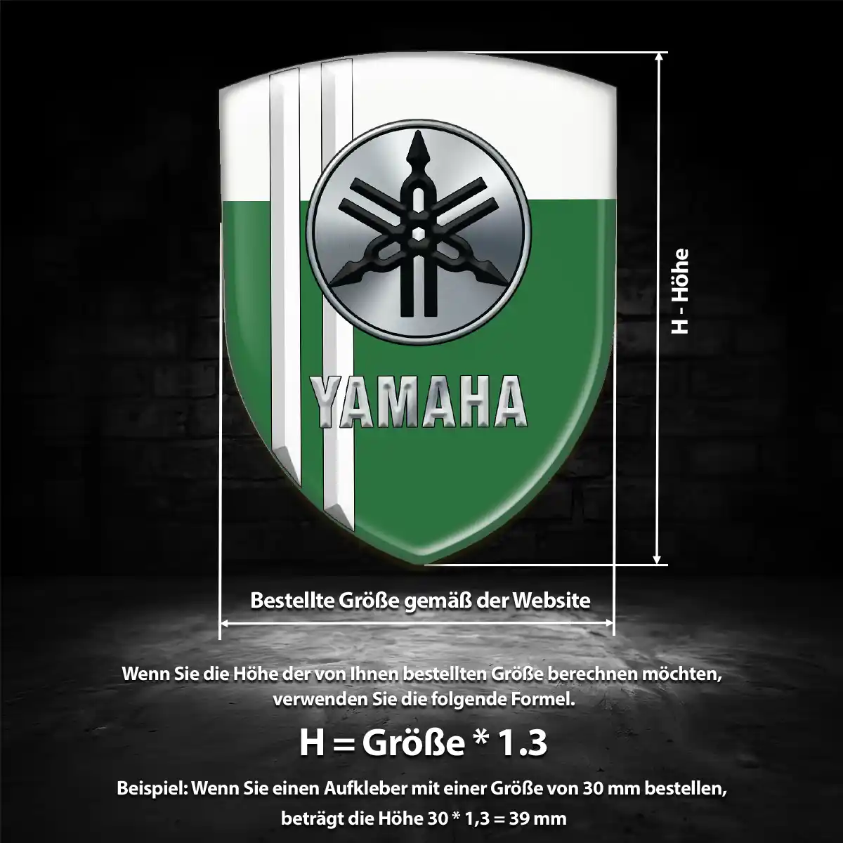 Yamaha Wappen Emblem Auto Premium-Edition