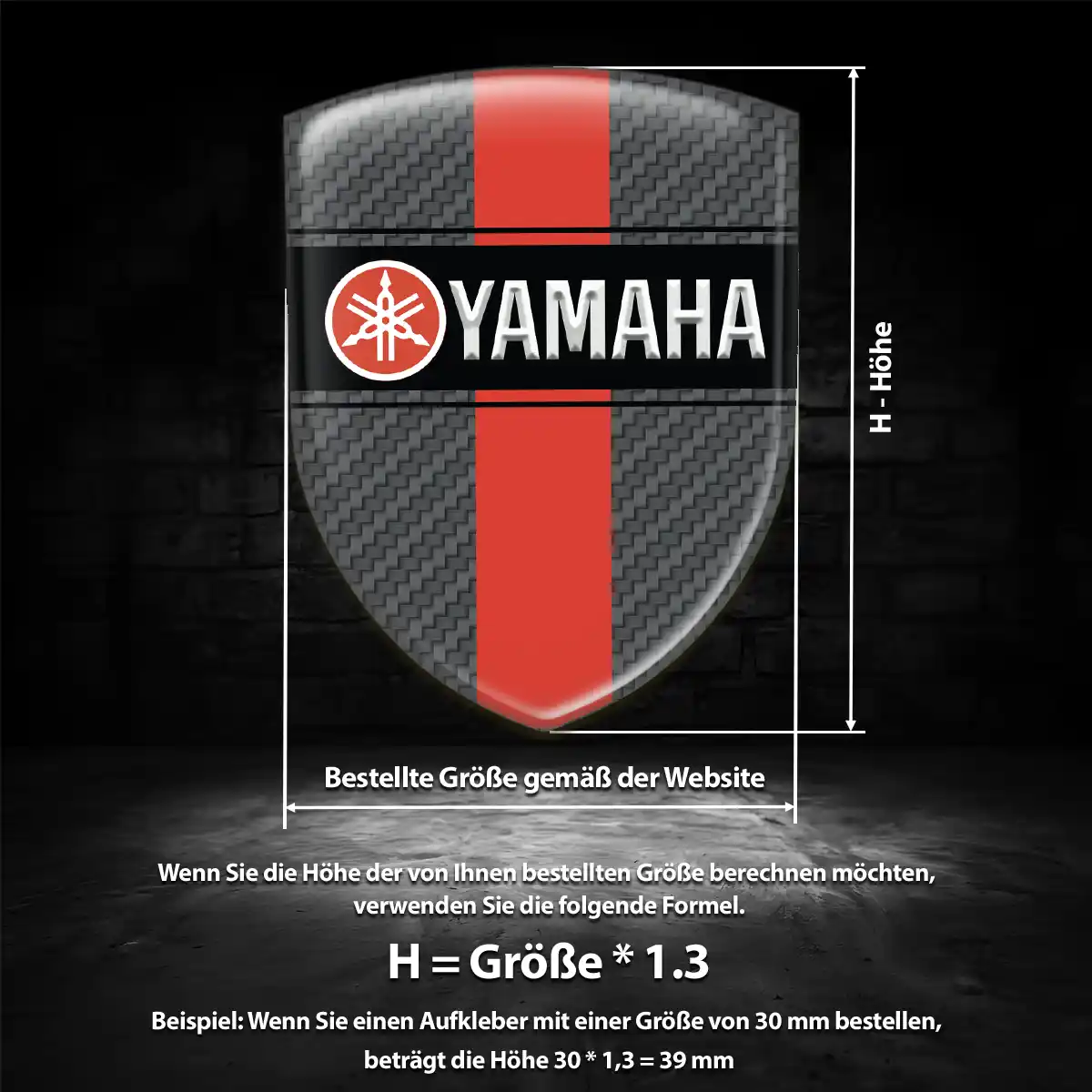 Yamaha Wappen Emblem Auto Sonderedition
